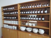 butelki apteczne szkło i naczynia