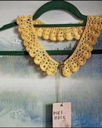 Kołnierzyk dziergany na szydełku