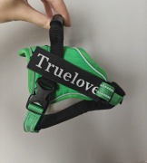 Szelki truelove dla psa zielone z rączką uchwytem 