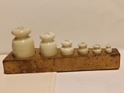 Stare Odważniki porcelanowe okres PRL Zobacz!!