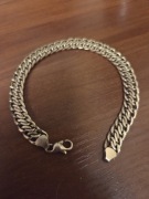 Złota bransoleta – splot pancerka – próba 585 – 6,9 g – używana