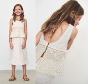 ZARA komplet spódnica + top z haftem szwajcarskim 12 13 lat