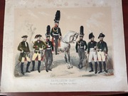 LITOGRAFIA KRÓLEWSKI PRUSKI BATALION JEGRÓW 