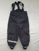 spodnie zimowe narciarskie h&m 98 czarne odblaski wodoodporne