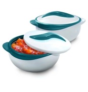 PINNACLE MISKA  DO SERWOWANIA SALATKI /ZUPY IZOLOWANA 2 MISKI Z POKRYWKĄ  