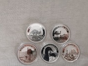 Emu 1 oz 2018, 2020, 2021, 2022, 2023 - 5 szt. 