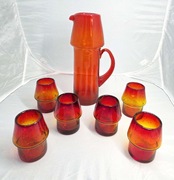 Zbigniew Horbowy Piękny komplet - dzbanek i 6 szklanek STAN!