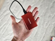 Dysk SSD Samsung T7 500GB – czerwony | USB-C | Stan idealny Kompaktowy