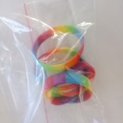 Opaski silikonowe kolorowe - 5 szt.