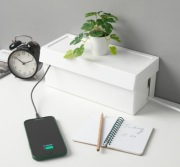 Pojemnik na kable. listwy, zasilacze organizer Ikea SÄTTING - kolor biały