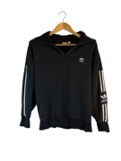 Bluza z kapturem Adidas originals rozpinana z logiem paskami l