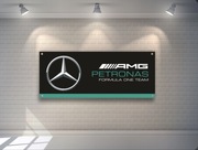 Baner plandeka AMG Petronas Mercedes F1 150x60cm