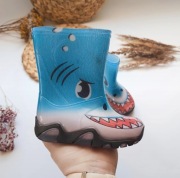 Kalosze niebieskie rekiny rekin nowe Demar 22 23 nowe