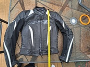 Probiker prx 10.01, czarna skórzana kurtka motocyklowa, damska XS