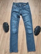Spodnie motocyklowe adrenaline z ochraniaczami  jeans Kevlar s m