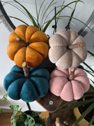 Welurowe dynię handmade kolor pomarańczowy 