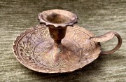 MOSIĘŻNY LICHTARZ VINTAGE SYRIA