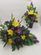 Komplet nagrobny wiosenno -wielkanocny