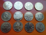 komplet monet 2zł 2008r 12szt jak na foto