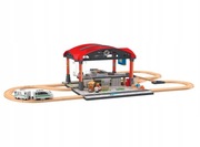 Kolejka drewniana - Interaktywny dworzec + lokomotywa elektryczna