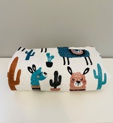 Kolorowa narzuta dekoracyjna dziecięca w lamy i kaktusy Design 91 r.170x210