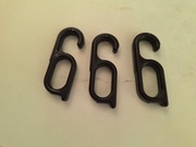 3szt wieszaki uchwyty do szafy ma drążek