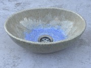 Owalna umywalka ręcznie robiona