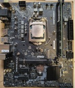 Płyta msi h310 +i3 9100 8gb ram
