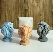 LEW Głowa forma silikonowa 10.7*7.6 do Świec Wosku Odlewów Gipsu Żywic 