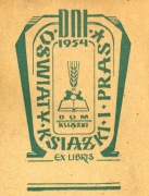 DNI OŚWIATY KSIĄŻKI I PRASY 1954 DOM KSIĄŻKI EX LIBRIS 
