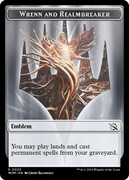 Mtg top Emblem Wrenn and Realmbreaker