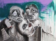 Obraz akrylowy "W rodzinie" 60x80 cm; malarstwo