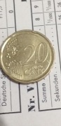 20 euro cent Niemcy 2017 r mennica J