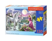 puzzle 120 el.PRINCESS AND HER UNICORNS Castorland B-13098