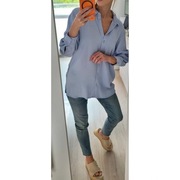 Satynowa bluzka Reserved niebieska