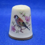 Naparstek Kolekcjonerski Porcelanowy Ibis - Ptak Gil 