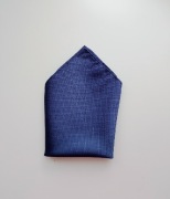 Jedwabna granatowa poszetka 100% silk