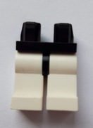 LEGO 970c01 spodnie pasek czarny nogi białe  czarno-białe