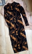 sukienka z siateczki Masha BROWN Styl tie-dye r. M 