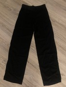 Eleganckie spodnie Armani Collezioni Vintage wide leg połysk rozm.36