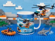 Lego city ratownicy wodni prezent gadzet kubek ceramiczny