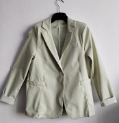 Nowa Marynarka paski kolor pistacjowy Made in Italy