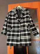 Wiosenny płaszcz w kratę M na podszewce