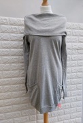 Asos szara dresowa sukienka 40/42