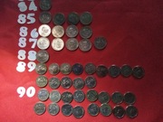 Monety 20 zł.84/85/86/87/88/89/90 okazja.
