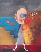 obraz olejny 40/50 TYTUL - Czesio-Reaktywacja