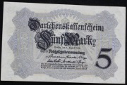 " Ros.48 b  ( 7cyfr) 5 mark 1914 stan 1- (AU)    za 39,,99 zl "