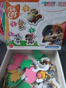 Puzzle cementowni 44 koty 3,6,9,12 elementow