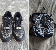 Zestaw zebra, buty Skechers Los Angeles XXX i plecak