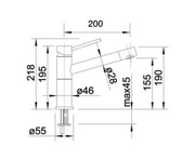 Blanco Alta-F Compact Chrom (518412)
